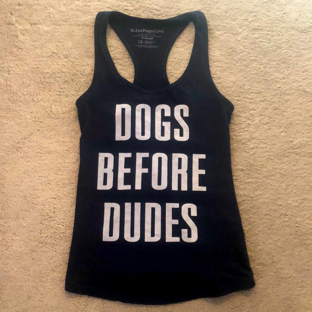 DOGS BEFORE DUDES TANK TOP